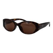 Stijlvolle zonnebril Bb0369Sk Balenciaga , Brown , Dames