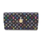 Pre-owned Canvas wallets Louis Vuitton Vintage , Black , Dames