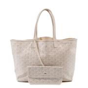 Pre-owned Canvas handbags Goyard Vintage , Beige , Dames