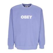 Premium Fleece Crew Neck Sweatshirt Obey , Blue , Heren