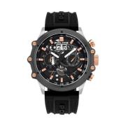 Heren Grijs Chronograaf Horloge Police , Gray , Heren