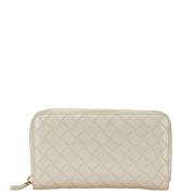 Pre-owned Leather wallets Bottega Veneta Vintage , Beige , Dames