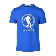 Stijlvolle Katoenen T-Shirt Collectie Bikkembergs , Blue , Heren