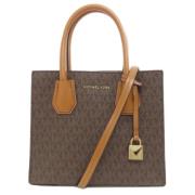 Pre-owned Canvas handbags Michael Kors Pre-owned , Brown , Dames