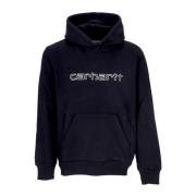 Zwarte Hoodie met Kangoeroezak Carhartt Wip , Black , Heren