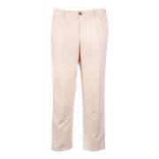 Casual Linnen Blend Broek Myths , Pink , Heren