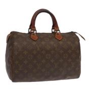 Pre-owned Canvas handbags Louis Vuitton Vintage , Brown , Dames