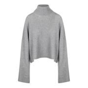 Cashmere Dolcevita Coltrui Sweater Mauro Grifoni , Gray , Dames