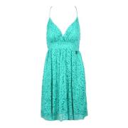 Elegante Jurk met Viscosemix Gaëlle Paris , Green , Dames