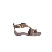 Pre-owned Leather sandals Giuseppe Zanotti Pre-owned , Green , Dames