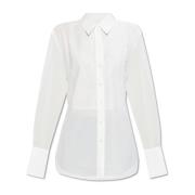 Shirt met kanten inzet aan de voorkant Helmut Lang , White , Dames