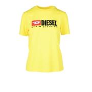 Gele T-shirt voor vrouwen Diesel , Yellow , Dames