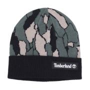 Camo Gebreide Muts Groen Timberland , Green , Heren