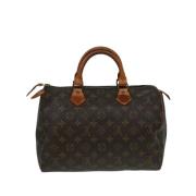 Pre-owned Canvas handbags Louis Vuitton Vintage , Brown , Dames