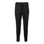 Katoen Elastaan Broek Love Moschino , Black , Dames