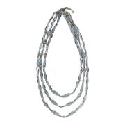 Geometrische Elementen Multistrand Kralenketting Emporio Armani , Gray...