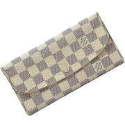 Pre-owned Canvas wallets Louis Vuitton Vintage , White , Dames