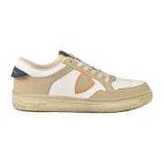 Leren Sneakers met Rubberen Zool Philippe Model , Beige , Heren