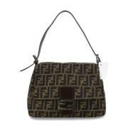 Pre-owned Canvas shoulder-bags Fendi Vintage , Brown , Dames