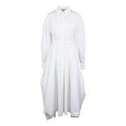 Katoenen jurk voor vrouwen Alexander McQueen , White , Dames