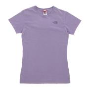 Heritage Dye Pack Logo T-shirt The North Face , Purple , Dames