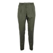 Stretch Katoen Elastaan Broek Briglia , Green , Heren