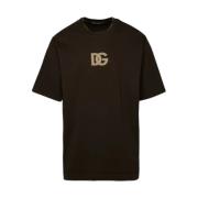 Donkerbruine T-shirts en Polos Dolce & Gabbana , Brown , Heren