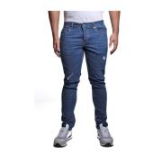 Blauwe Slim Fit Jeans met Gescheurd Effect John Richmond , Blue , Here...