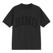 Retro Logo Tee Anine Bing , Gray , Dames