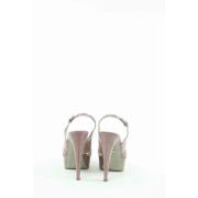 Pre-owned Leather sandals Sergio Rossi Pre-owned , Pink , Dames