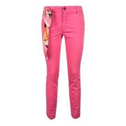 Katoen Elastaan Broek Mason's , Pink , Dames