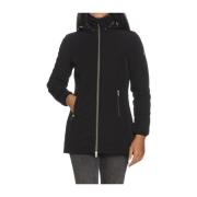 Zwarte Synthetische Jas voor Vrouwen YES ZEE , Black , Dames