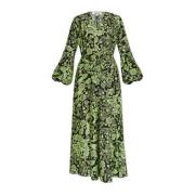 Jurk met zijde-afwerking Diane Von Furstenberg , Green , Dames