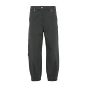 Grijze werkbroek met utility zakken Pinko , Gray , Dames