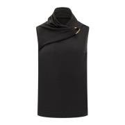 Hlfn Top - Stijlvol en Trendy Jil Sander , Black , Dames