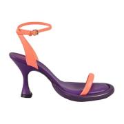 Leren Schoenen - 100% Leren Zool Patrizia Pepe , Purple , Dames