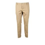 Katoen Elastaan Broek At.P.Co , Beige , Heren