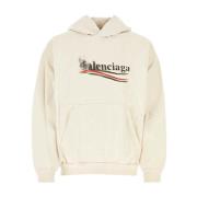 Stijlvolle Sweatshirt voor Mannen Balenciaga , Beige , Heren