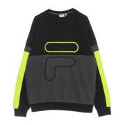 Geblokkeerde Crew Sweatshirt Lichtgewicht Lente Stijl Fila , Multicolo...