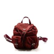 Pre-owned Fabric backpacks Prada Vintage , Red , Dames