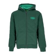 Gewatteerde Hoodie Met Rits Workman Bosgroen HUF , Green , Heren