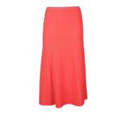 Elegante Viscose Polyester Rok Elisabetta Franchi , Orange , Dames