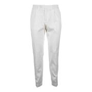 Stretch Katoen Elastaan Broek Briglia , White , Heren