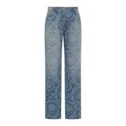 Straight Jeans Versace , Blue , Dames