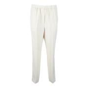 Elegante broek van viscose-acetaat Aspesi , White , Dames