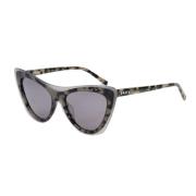 Grijze Acetaat Zonnebril Havana Grijs Dkny , Gray , Dames