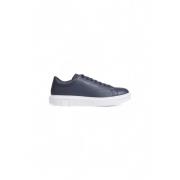 Leren Herensneakers Lente/Zomer Collectie Armani Exchange , Blue , Her...