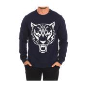 Logo Katoenen Sweater - Blauw Plein Sport , Blue , Heren