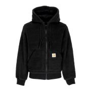 Zwarte Actieve Voering Sherpa Hoodie Carhartt Wip , Black , Heren