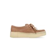 Warm Beige Wallabee Cup Mocassin Schoen Clarks , Beige , Dames